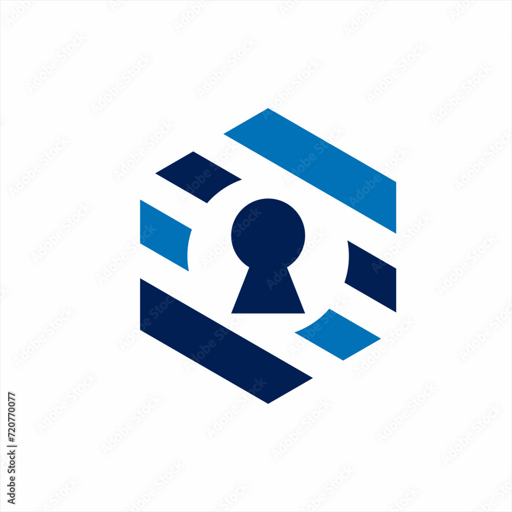 Cyber security logo design. Cyber security logo design.