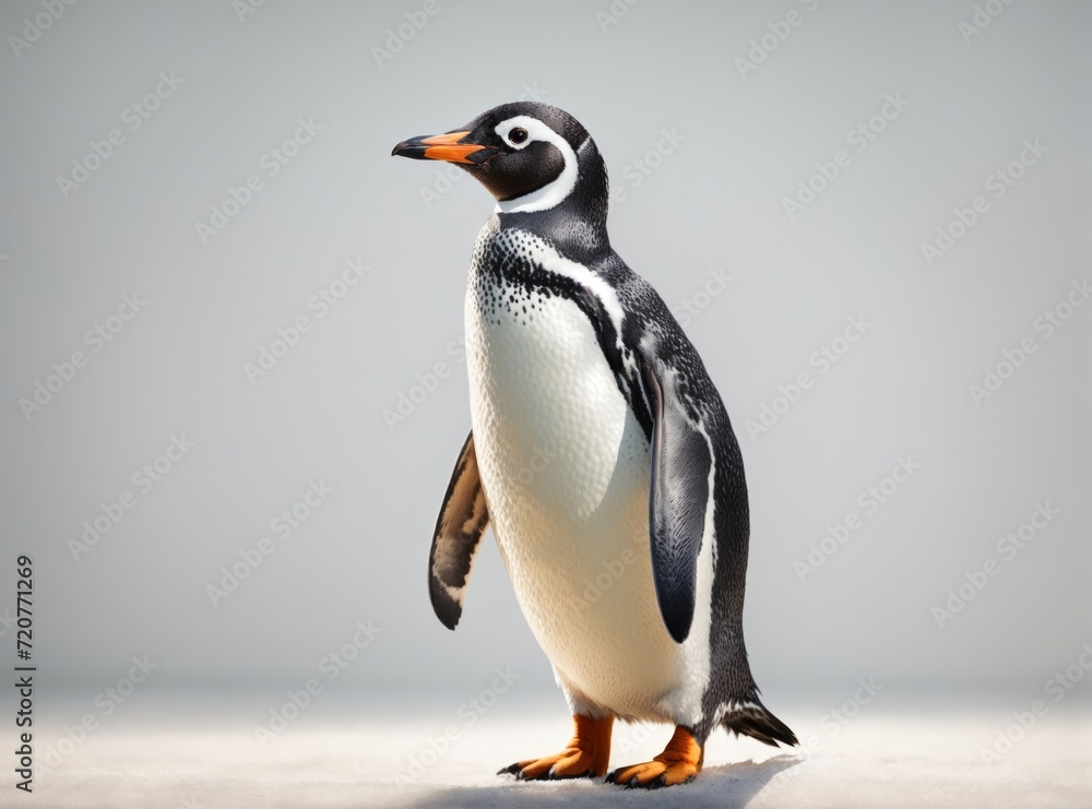 Fototapeta premium Penguin on Clean White