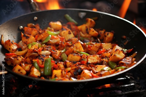 Delicious pan-fried asian cuisine. authentic wok dishes with irresistible oriental flavors.