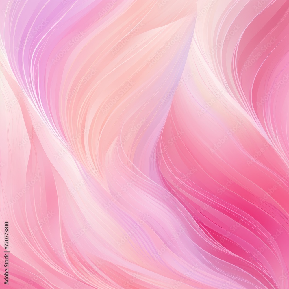 Pink seamless pattern of blurring lines in different pastel colours