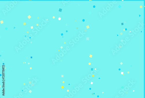 Light Blue, Yellow vector pattern in polygonal style with circles.