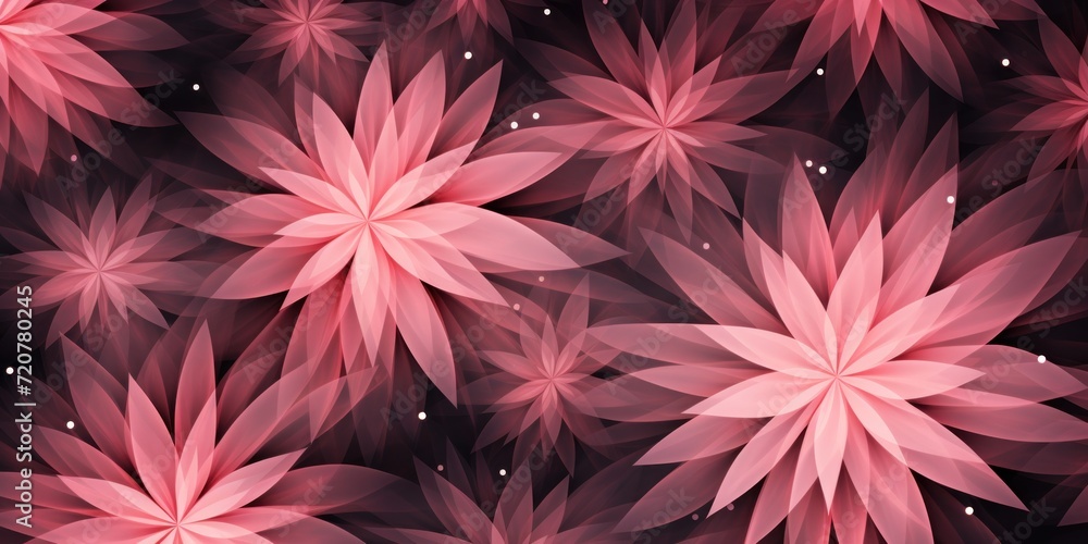 Rose striking artwork featuring a seamless pattern of stylized minimalist starbursts