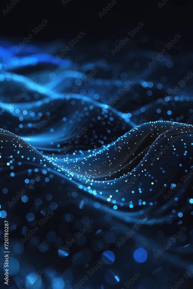 A close up of a wave of blue lights. Perfect for adding a vibrant and energetic touch to any design or project A close up of a wave of blue lights. Perfect for adding a vibrant and energetic touch to any design or project