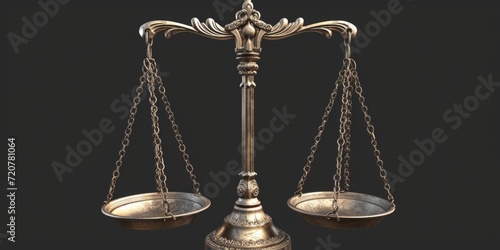 A scale of justice with a chain wrapped around it. Can be used to represent the concept of justice, law, and equality. Suitable for legal and justice-related designs