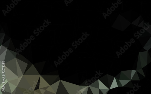 Dark Black vector abstract mosaic backdrop. A completely new color illustration in a vague style. Brand new design for your business.