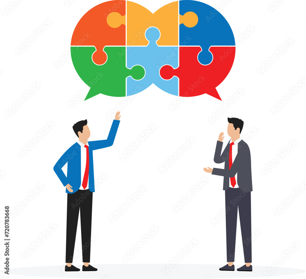The two talk stock illustration
