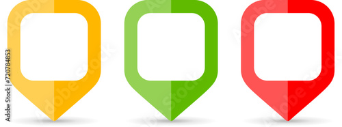 Location map pin buttons