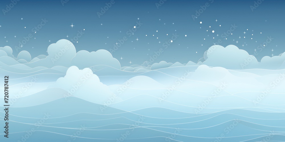 Sky minimalistic background with line and dot pattern