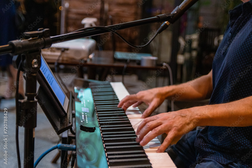 Musician Playing Keys Musician Playing Keys