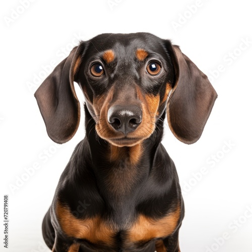 Impressed Dachshund Dog Looking at Camera AI Generated © Alex