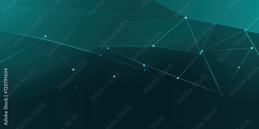 Teal minimalistic background with line and dot pattern