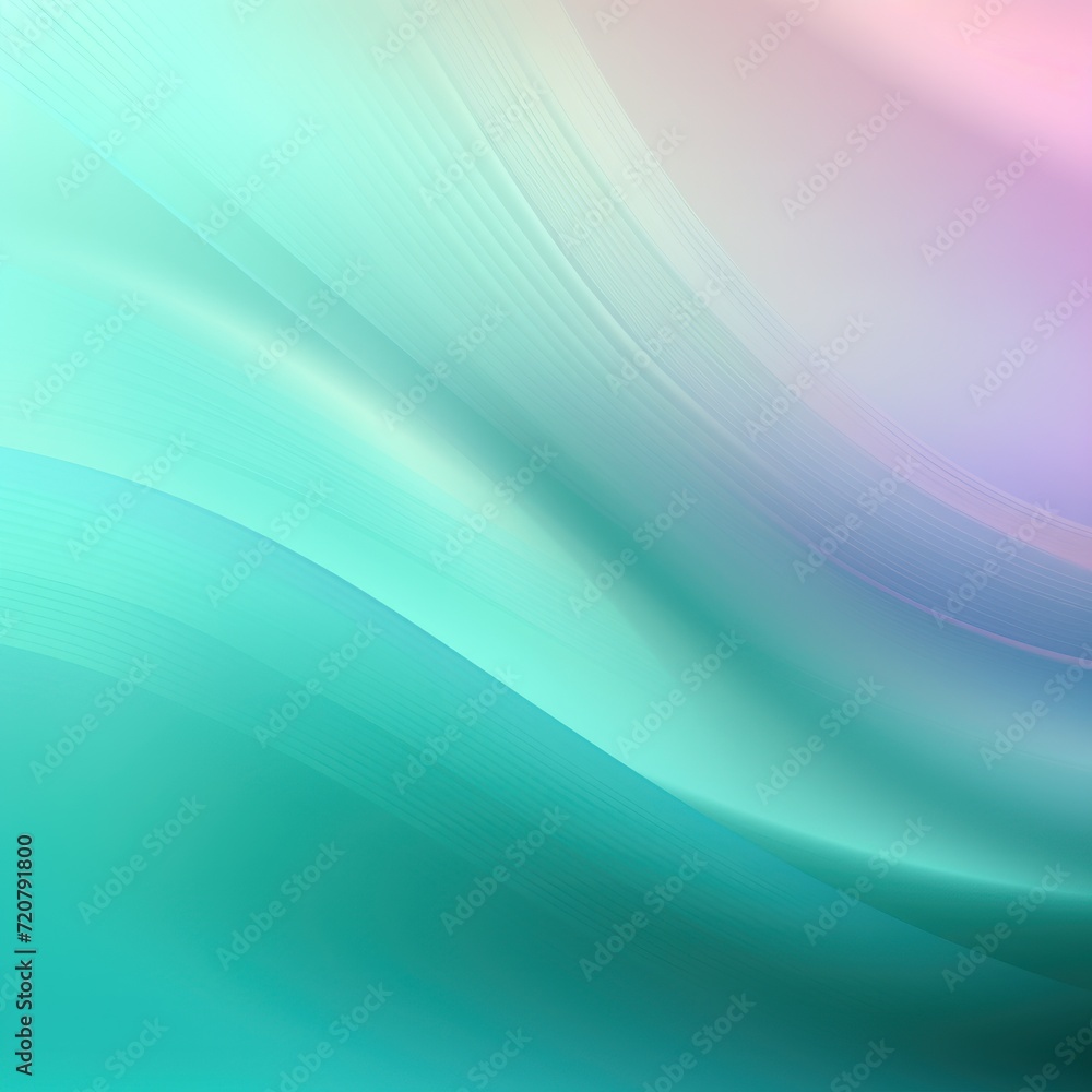 Teal seamless pattern of blurring lines in different pastel colours