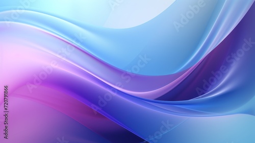 abstract background with smooth lines in blue, pink and purple colors Generative AI