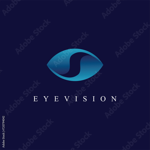 eye logo design template vector