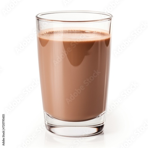 Scientific Graphy of Chocolate Milk Isolated AI Generated