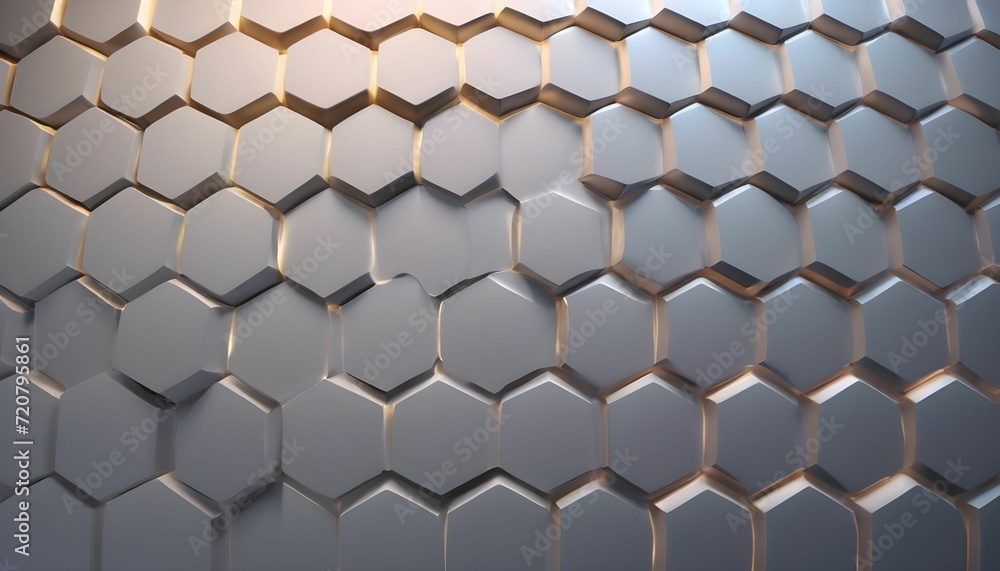 Hexagonal pattern metallic slab Hexagonal pattern metallic slab