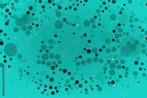 Turquoise abstract core background with dots  rhombuses  and circles