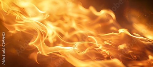 Close-up of Flickering Flame: An Intense Close-up of a Captivating Flame Up Close