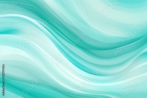 Turquoise seamless pattern of blurring lines in different pastel colours