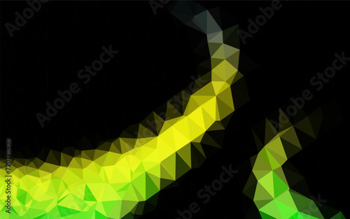 Light Blue, Yellow vector polygon abstract layout. A vague abstract illustration with gradient. The best triangular design for your business.