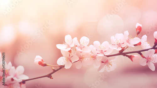 the flowers of cherry blossoms 
