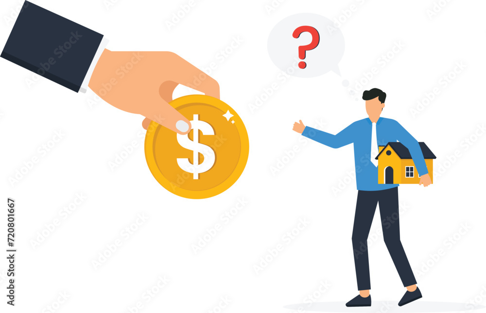 Businessmen making decisions to sell a house and choose for making ideas for business success concept,
Businessmen making decisions to sell a house and choose for making ideas for business success concept,