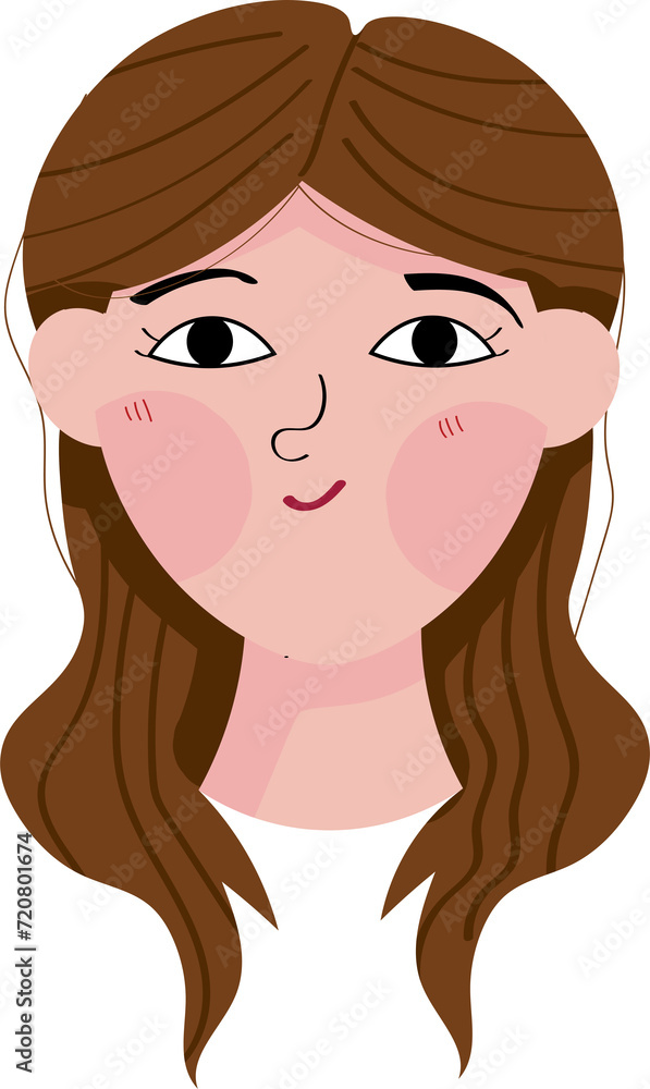 Portrait of casual women with different hairstyles Portrait of casual women with different hairstyles