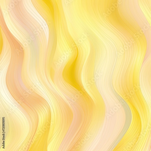 Yellow seamless pattern of blurring lines in different pastel colours, watercolor style
