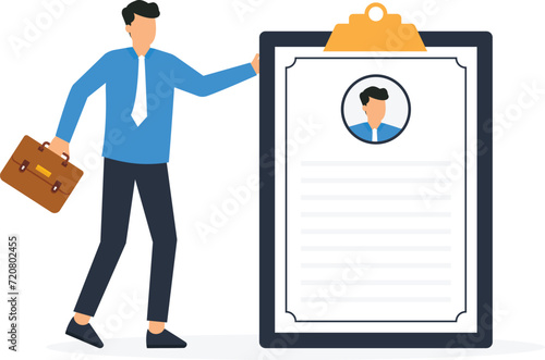 Recruitment target and choosing best candidate to fill in job vacancy, HR Human Resources find perfect talent for interview concept,
