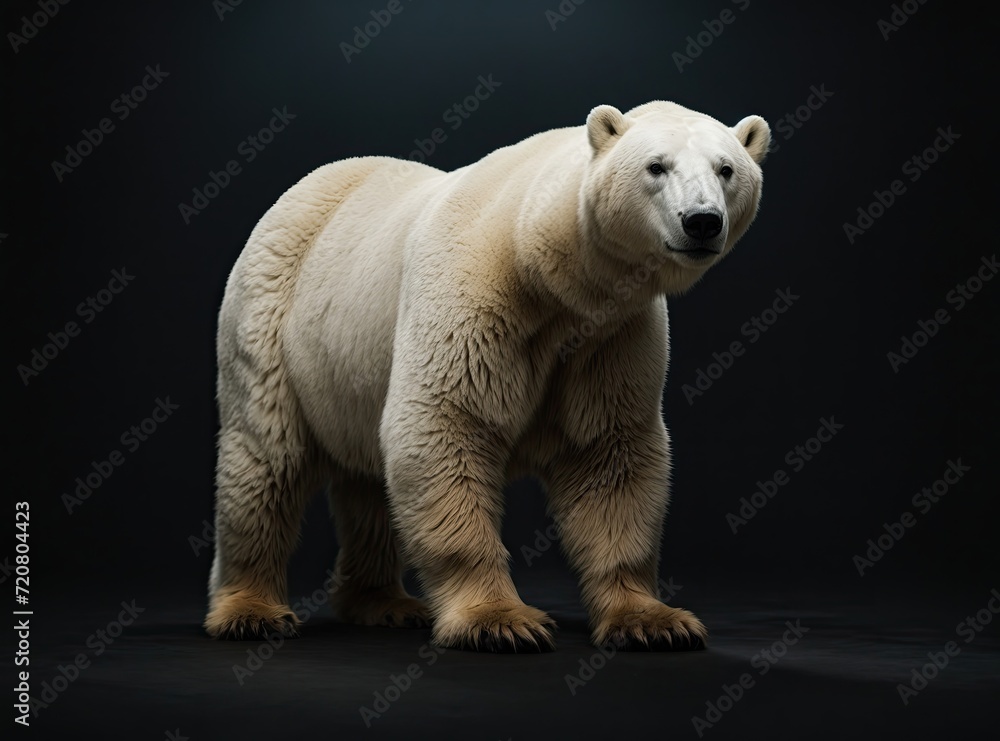 Polar Bear in Studio Shadows Polar Bear in Studio Shadows