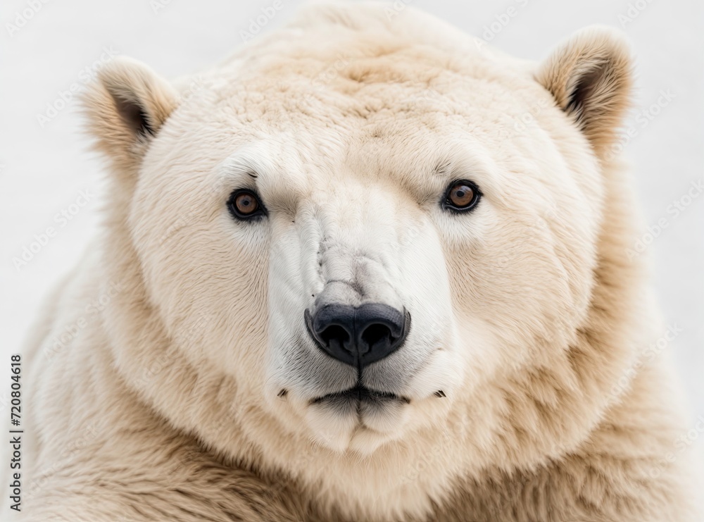 Polar Bear in Studio White Polar Bear in Studio White