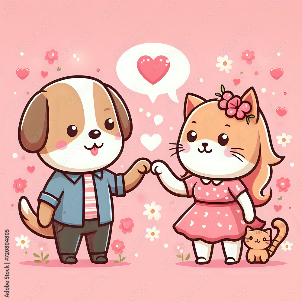 A declaration of love. A couple of lovers. Postcard. Valentine card. A declaration of love. A couple of lovers. Postcard. Valentine card.