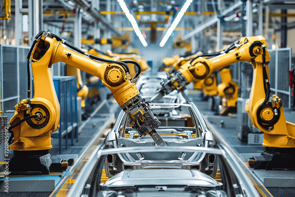 A cutting-edge robot factory is transforming the auto manufacturing process, integrating technology and innovation to produce top-notch vehicles for the market.