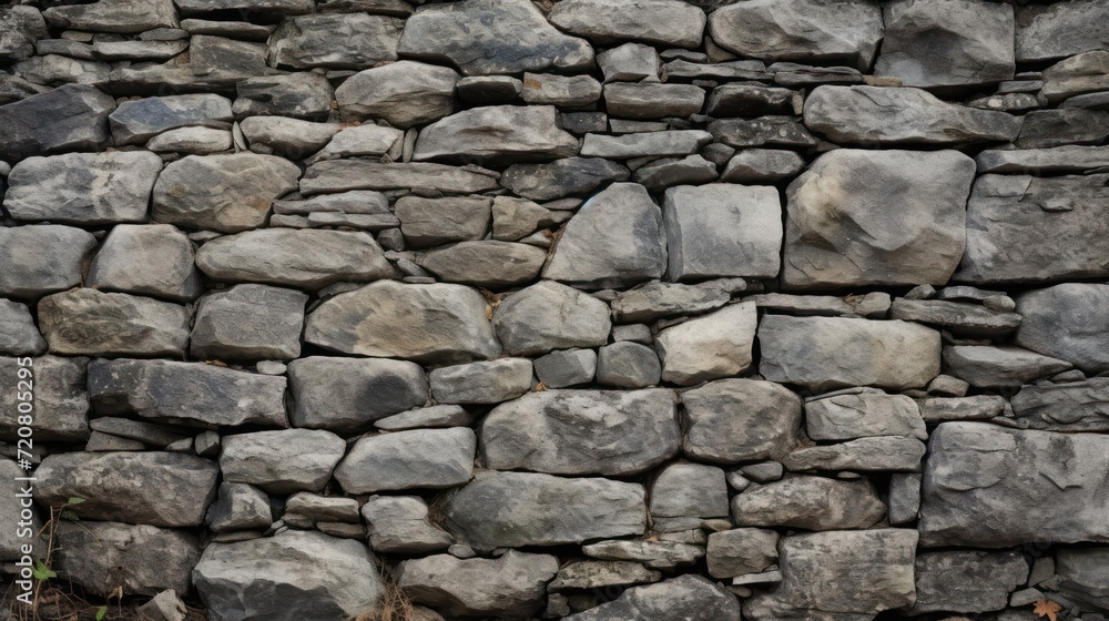 Rustic Stone Wall Texture Background AI Generated