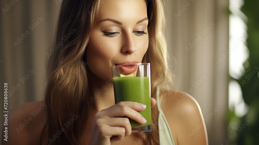 Image depicting the essence of green juice detox and healthy living Image depicting the essence of green juice detox and healthy living