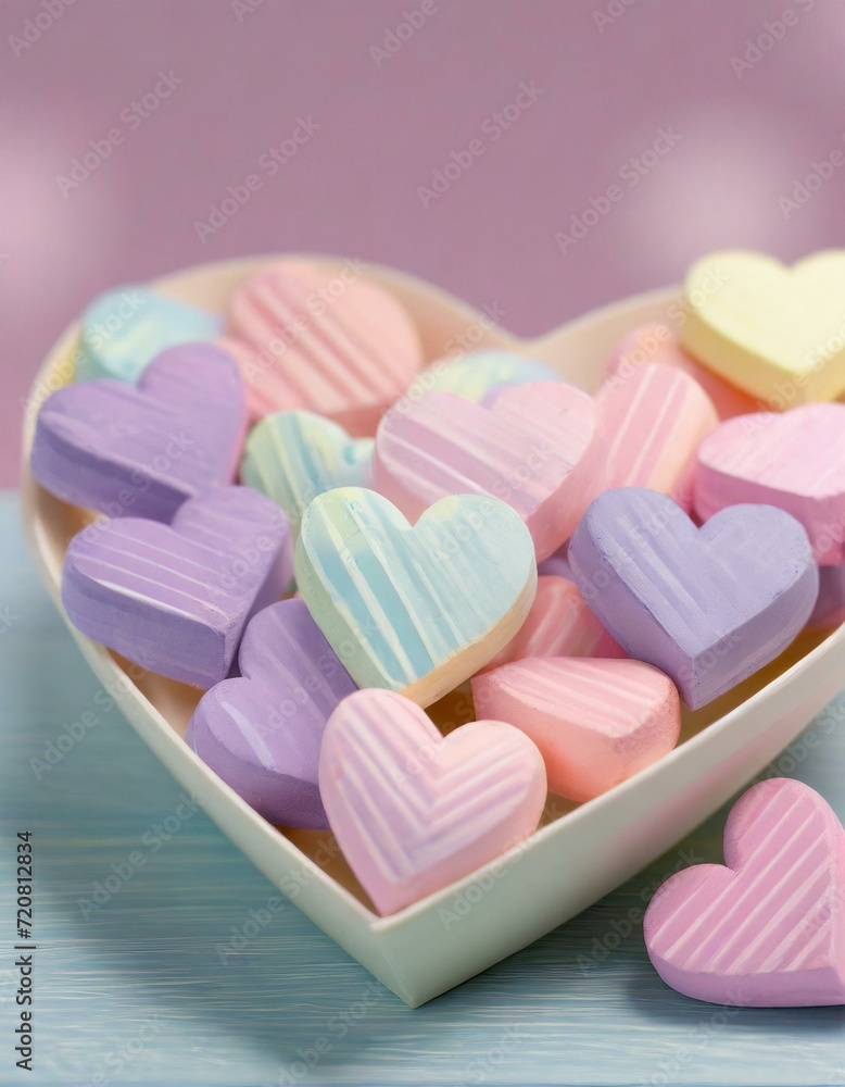 Fototapeta premium heart shaped candy