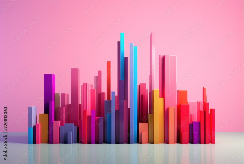 Vibrant Colored Lines Abstract Illustration AI Generated