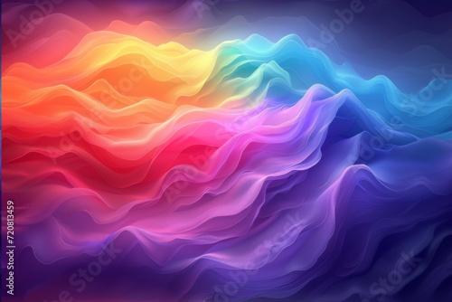 Color Waves Background. Fluid Flow. Ink Splash. Abstract Flow. Vibrant Color. Trendy Poste