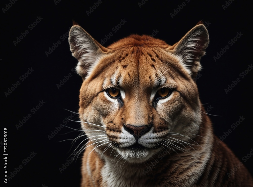 Obraz premium Darkened Puma Pose