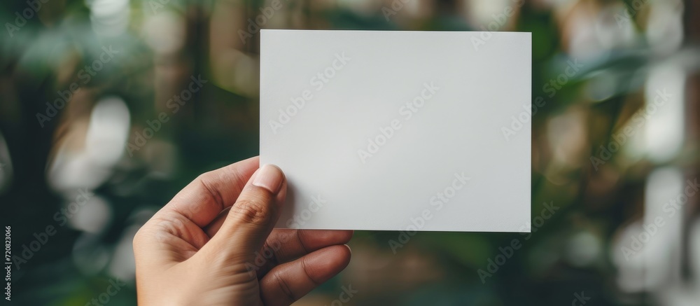 White Paper in Hand: A Captivating Image of the Crisp White Paper Being Held Firmly in Hand White Paper in Hand: A Captivating Image of the Crisp White Paper Being Held Firmly in Hand