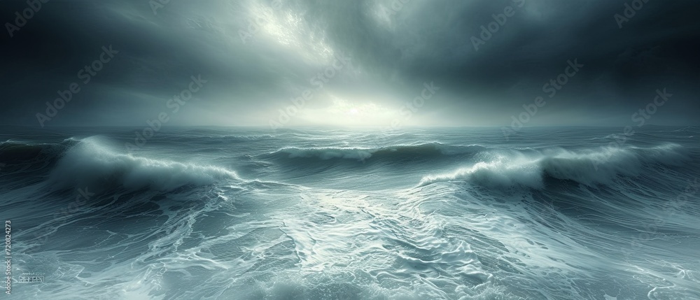 Fototapeta premium Minimalist abstract landscapes and seascapes, award winning studio photography