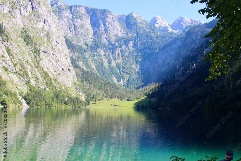 Königssee mirror lake mountains