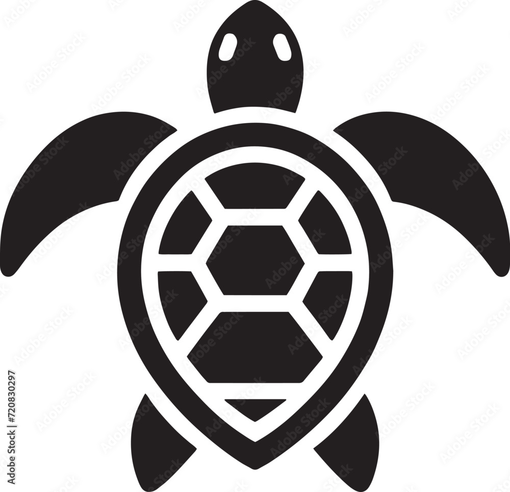 Obraz premium Graceful Sea Turtle Icon