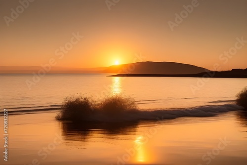 sunset over the sea