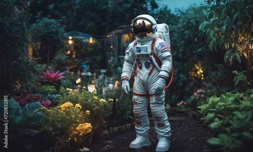 Astronaut in the garden 