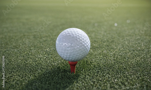 Golf ball on the green 