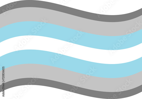Demiboy Pride Flag. LGBT Pride flag in shape