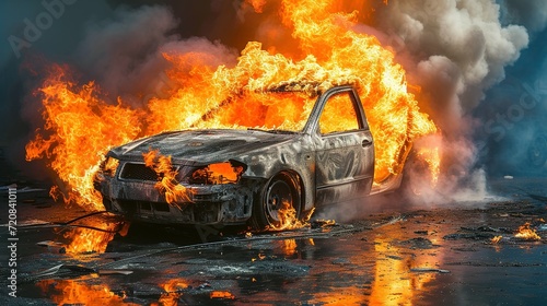 car in fire