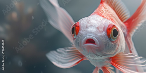 close up a cute fish, generative AI
