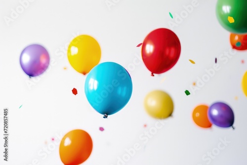 Colorful Balloons Floating in the Air